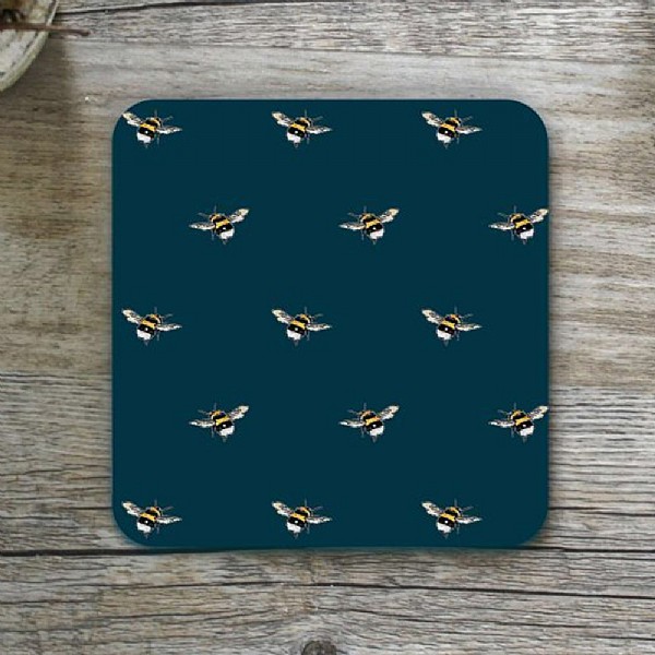 Toasted Crumpet Bumblebee Noir Single Coaster