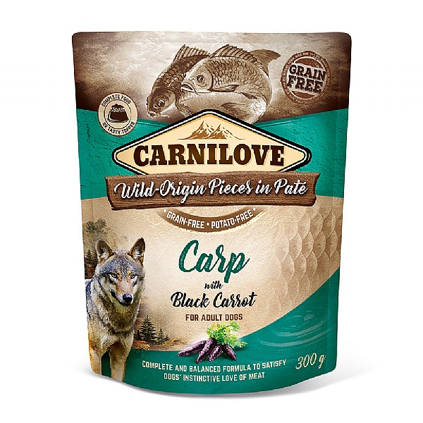 Carnilove Carp with Black Carrot Pouch Wet Dog Food - Adult (300g)