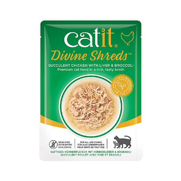 Catit Divine Chicken with Liver Shreds 75g