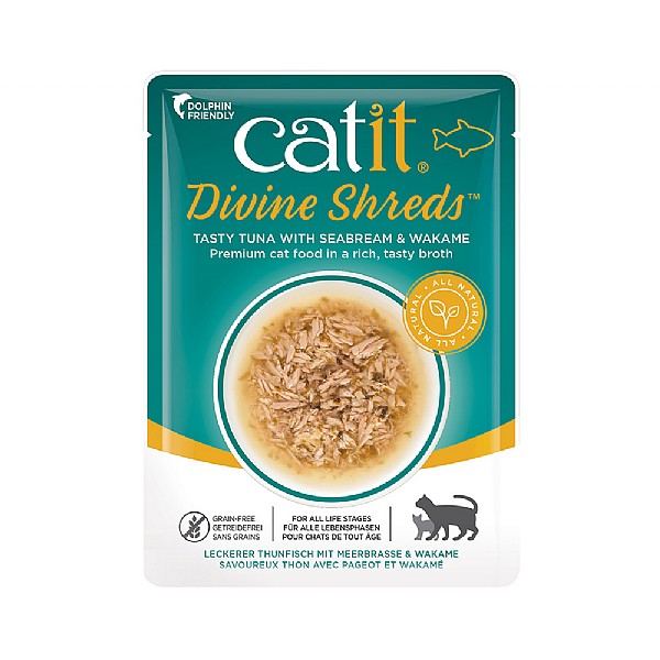 Catit Divine Tuna with Seabream Shreds 75g