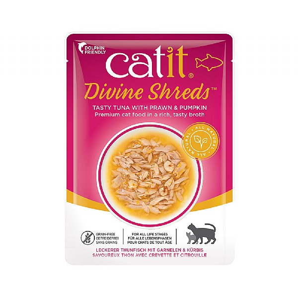 Catit Divine Tuna with Prawn Shreds 75g