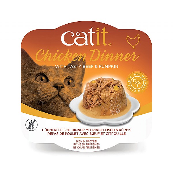 Catit Chicken Dinner with Beef & Pumpkin 80g