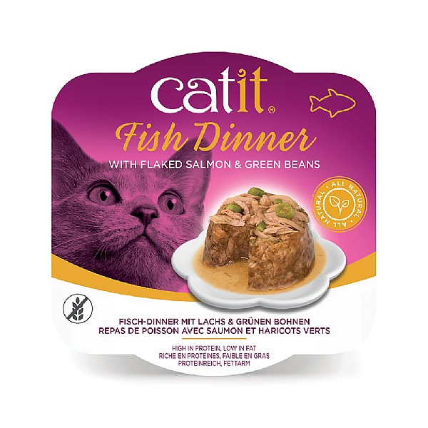 Catit Fish Dinner with Salmon & Green Beans 80g