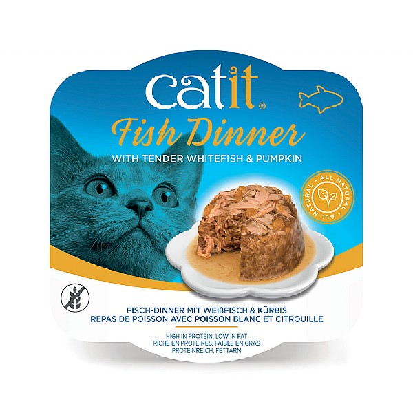 Catit Fish Dinner Whitefish & Pumpkin 80g
