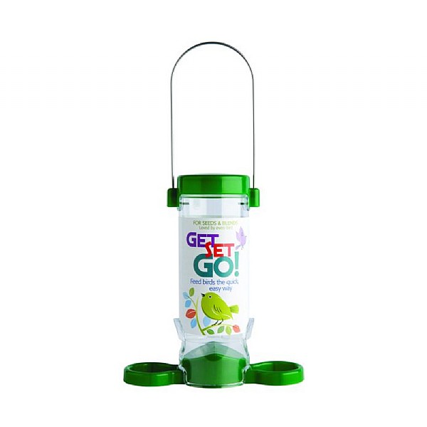 Jacobi Jayne Green 19cm 2 Port Seed Bird Feeder