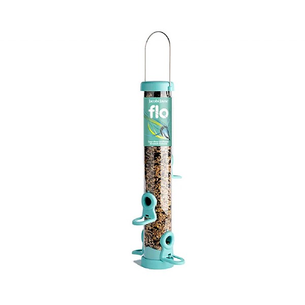 Jacobi Jayne Flo Blue 40cm Medium 4 Port Seed Bird Feeder