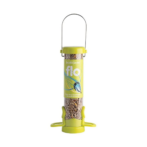 Jacobi Jayne Flo Green 25cm Small 2 Port Seed Bird Feeder