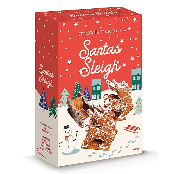 Treat Kitchen Gingerbread Santa Sleigh Kit 900g