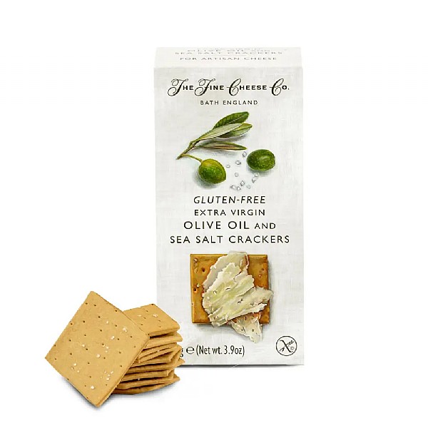 The Fine Cheese Co. Gluten Free Extra Virgin Olive Oil & Sea Salt Crackers 110g