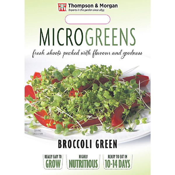 Thompson & Morgan Microgreens Broccoli Green 