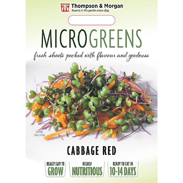 Thompson & Morgan Microgreens Cabbage Red