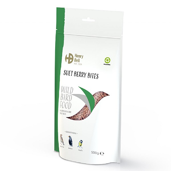 Henry Bell Suet Berry Bites for Wild Birds 500g