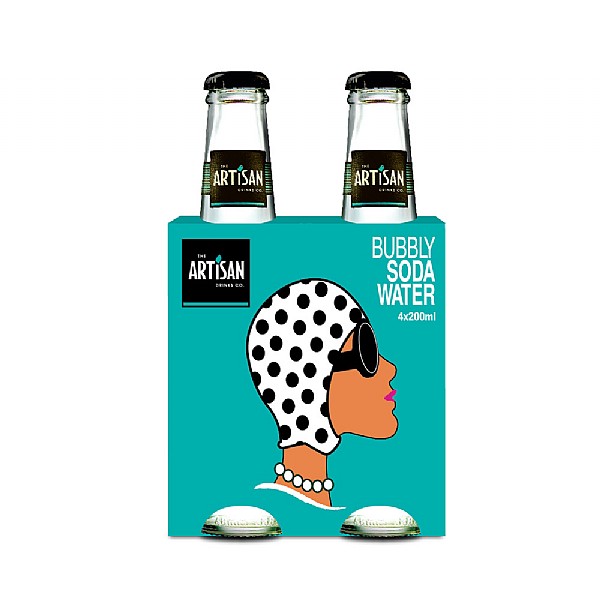 Artisan Bubbly Soda Water 4 x 200ml