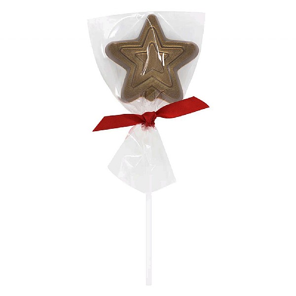 Cocoba Christmas Star Chocolate Lollipop 50g