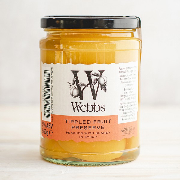 The Wooden Spoon Preserving Co. Peaches in Brandy 470g