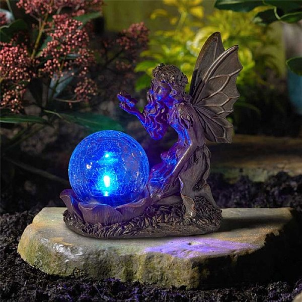 Smart Solar Gazing Fairy LED Garden Ornament