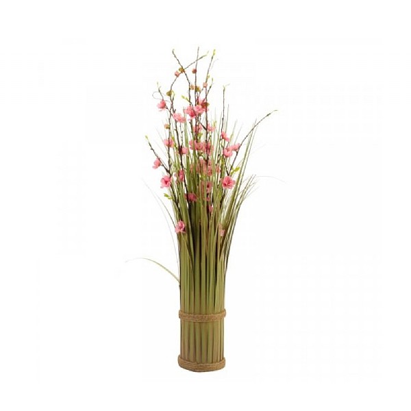 Pink Blossom In-Lit Artificial Bouquet 70cm