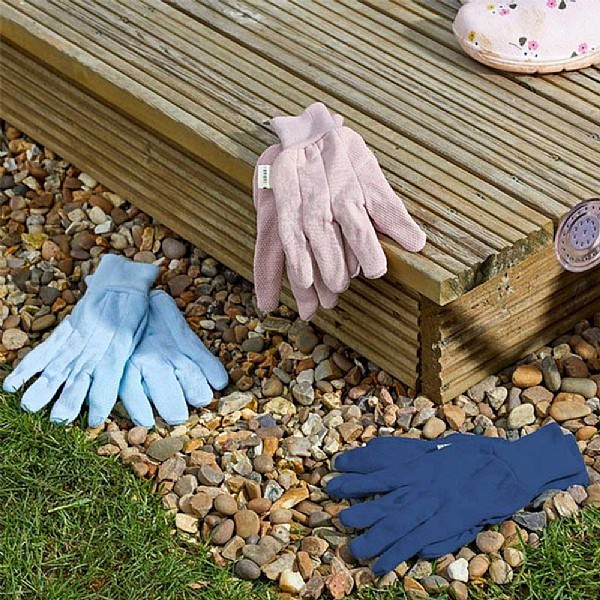 Bees Triple Pack Jersey Grip Ladies Gloves Medium / Size 8