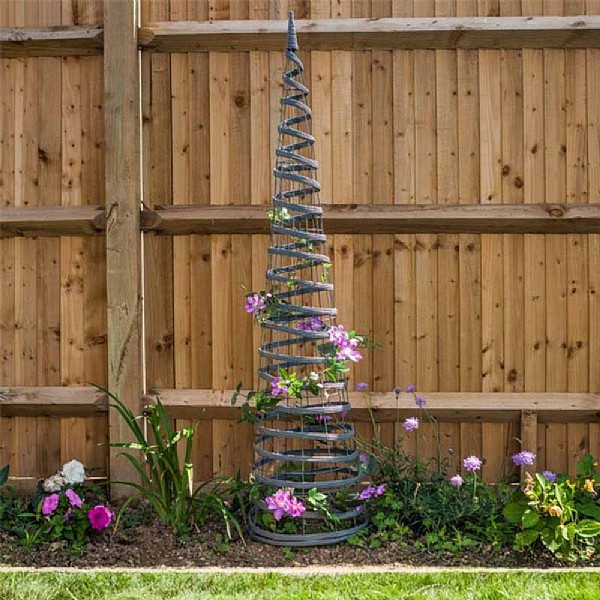 Smart Garden Faux Rattan Obelisk 1.5m - Slate