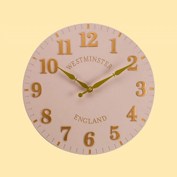 Westminster Soapstone Clock 12"