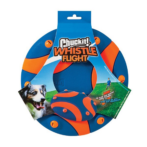 Chuckit Whistle Flight Flyer Dog Toy