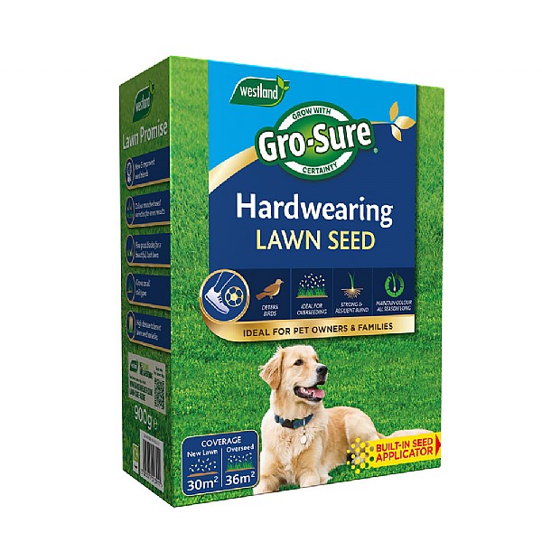 Gro-sure Hard Wearing Lawn Seed 30sq.m Box