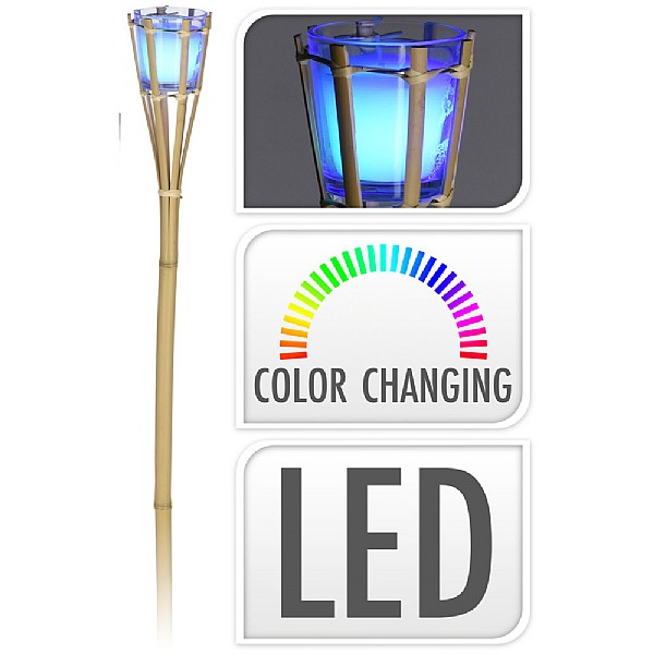 Colour Changing LED Citronella Garden Torch