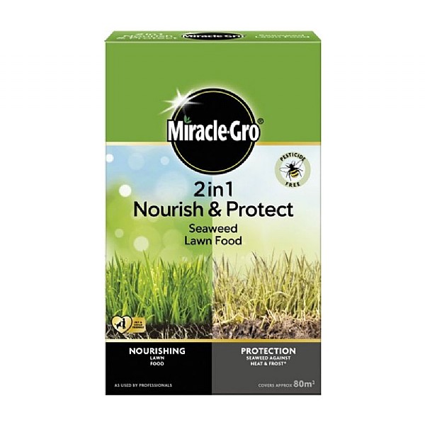 Miracle-Gro N&P Seaweed Lawn Food 80m2