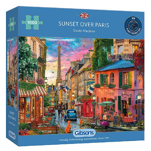 Gibsons Sunset over Paris 1000 Piece Jigsaw Puzzle