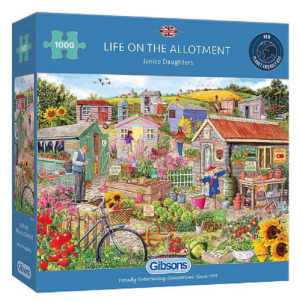 Gibsons Life on the Allotment 1000 Piece Jigsaw Puzzle