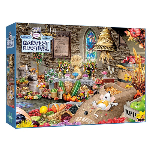 Gibsons Harvest Feastival MJ 1000 Piece Jigsaw Puzzle