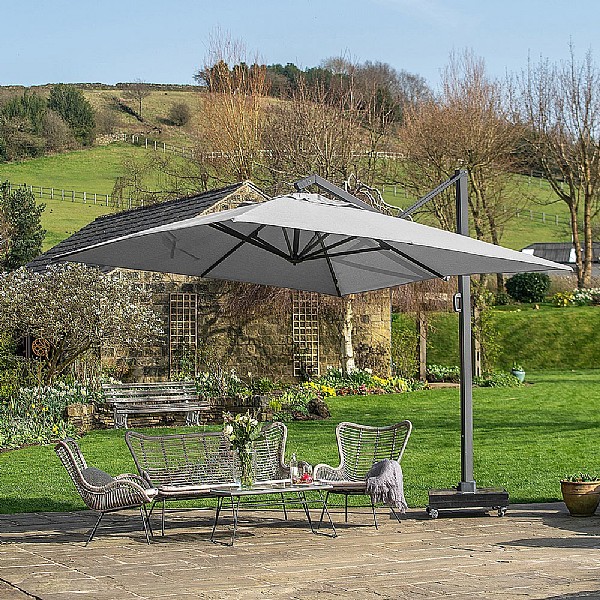 Pacific Lifestyle Icon Premium 4mx3m Oblong Manhattan Parasol