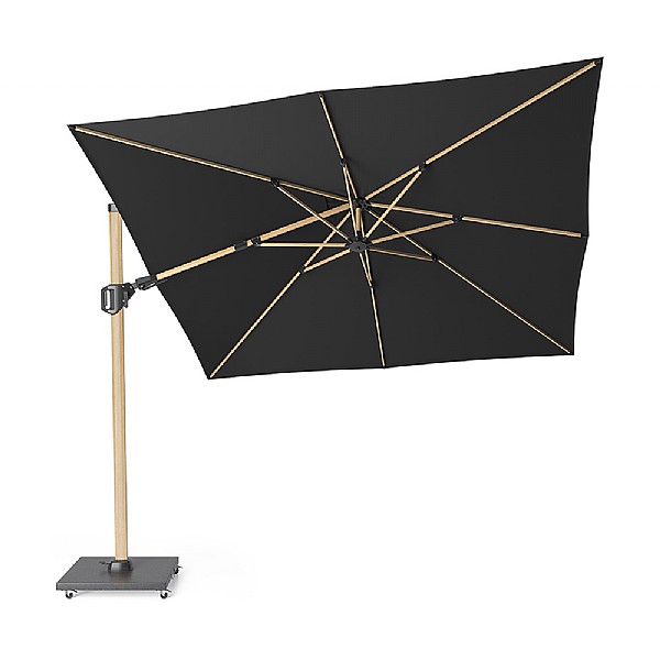 Pacific Lifestyle Challenger T2 Oak 3m Square Faded Black Parasol