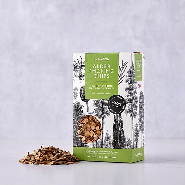 Hot Smoked Alder Smoking Chips 400g