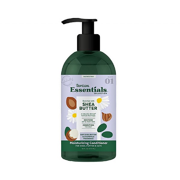 TropiClean Essentials Shea Butter Conditioner for Dogs (473ml)