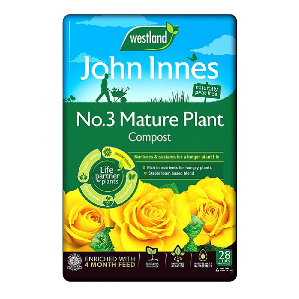 Westland John Innes Peat Free No 3 Mature Plant Compost 28L