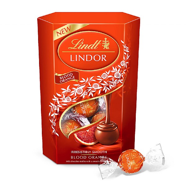 Lindor Milk Blood Orange Cornet 200g