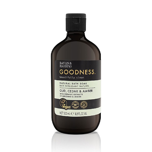 Baylis & Harding Goodness Oud, Cedar & Amber Bath Soak 500ml