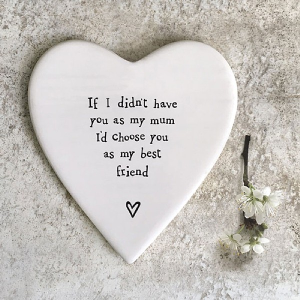East of India 'Have You As A Mum' Heart Coaster