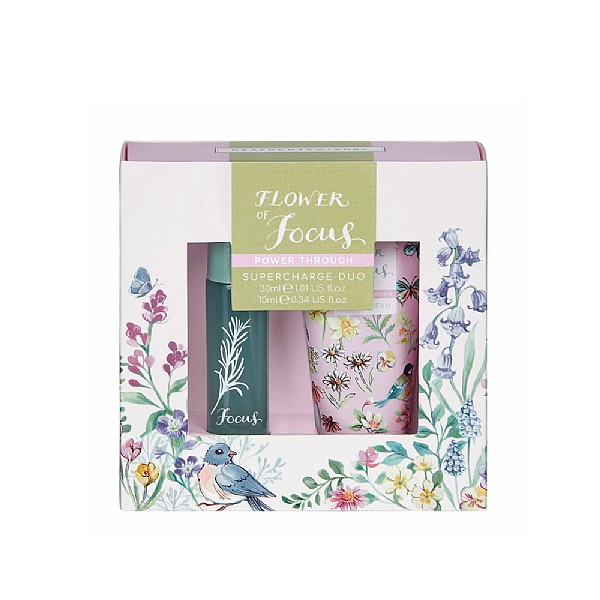 Heathcote & Ivory Flower of Focus Power Through Supercharge Duo Hand Cream & Perfume