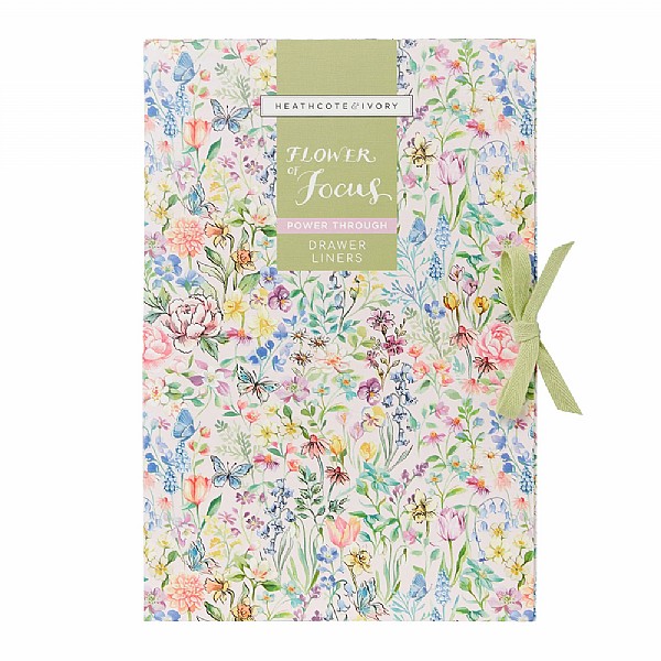 Heathcote & Ivory Flower of Focus Power Through Fragranced Drawer Liners