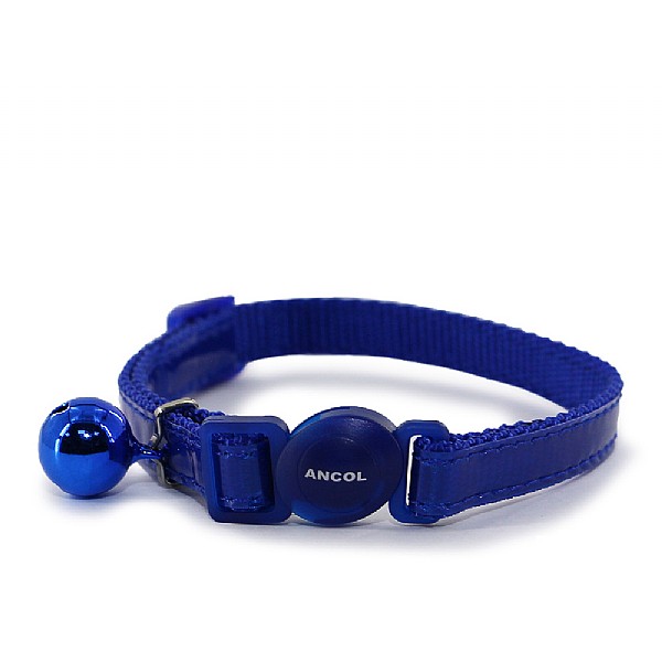 Ancol Gloss Reflective Safety Cat Collar Blue