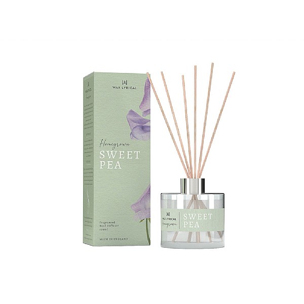 Wax Lyrical Home Grown Sweet Pea Reed Diffuser 100ml
