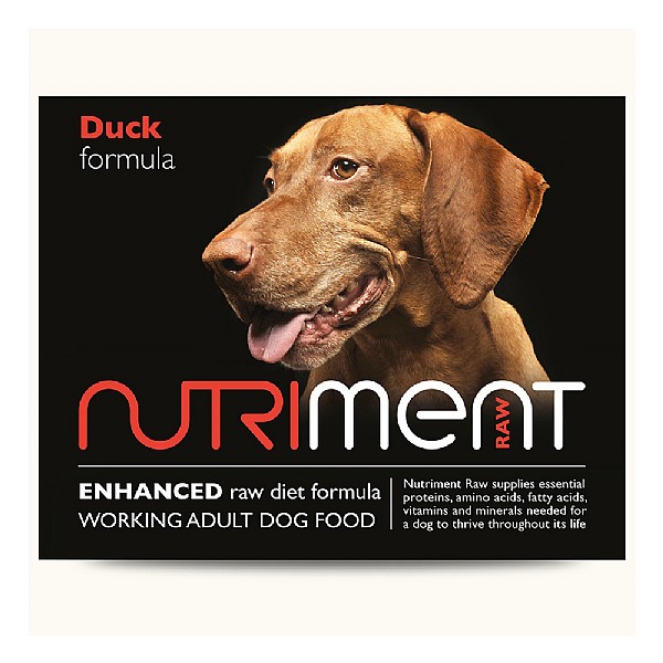 Nutriment Raw Duck Formula Frozen Dog Food - Adult (500g)