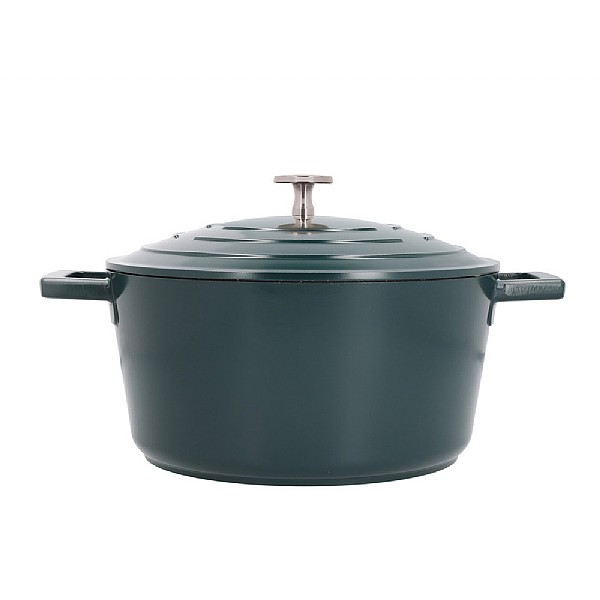 MasterClass Cast Aluminium 24cm Casserole Dish (4L) - Hunter Green