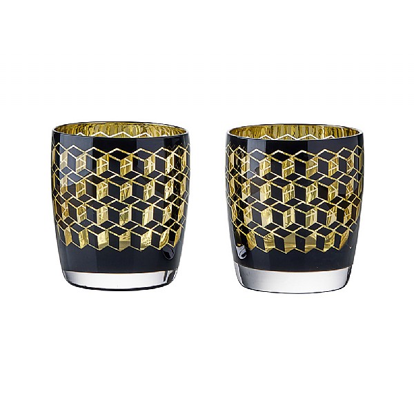 Artland Cubic Double Old Fashioned Tumblers - Set of 2