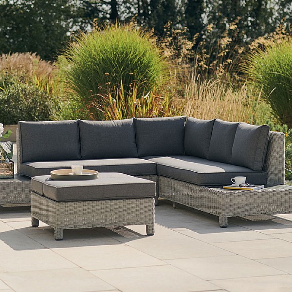 Kettler Palma Signature Low Lounge Set White Wash Garden Lounge