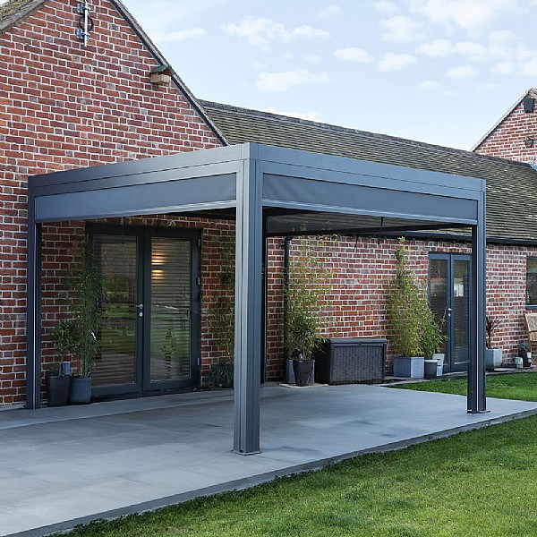 Supremo Belfort 3x3m Deluxe Pergola with Curtains and LED's