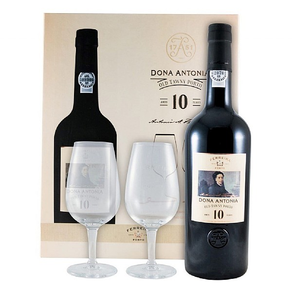Ferreira 10 Tawny Port glass Gift Pack