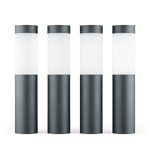 Mini London USB Solar Post Lights Anthracite (Set Of 4)